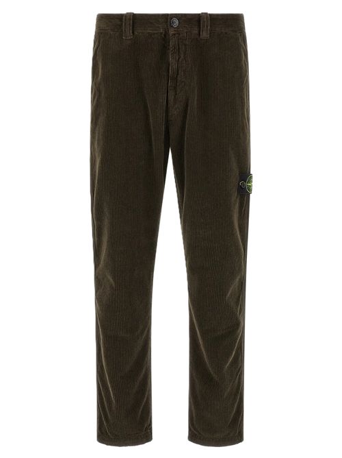 Pantaloni a coste grigio Stone Island | L2S15 3100059 S0212V0078 COAL GREY